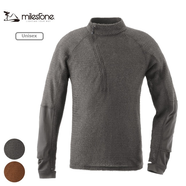 マイルストーン milestone クラウドハーフジップ Cloud Half-Zip MST-025