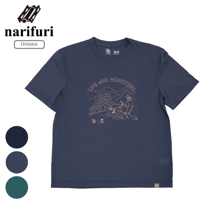 ナリフリ narifuri NFC × super natural リフモンTシャツ