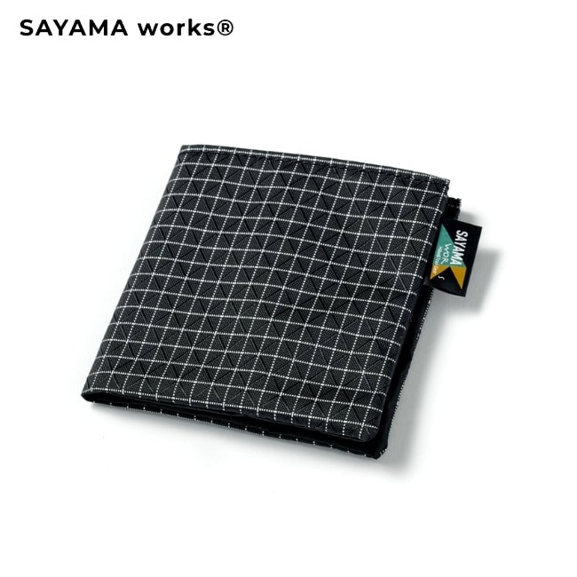 サヤマワークス SAYAMA works ミニマリストウォレット OEMシリーズ(Spectra cross diamond ブラック)
