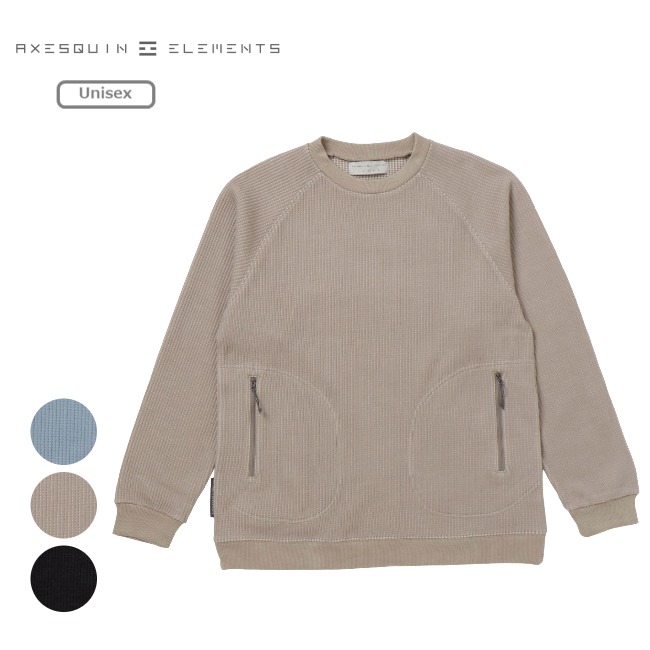 アクシーズクインエレメンツ AXESQUIN ELEMENTS ワッフルのセーター ユニセックス