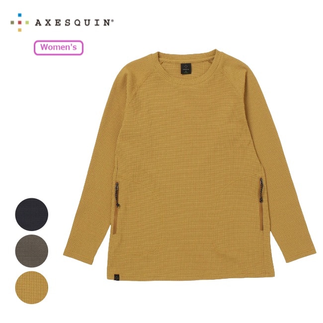 アクシーズクイン AXESQUIN ワッフル ロングスリーブ ティー ウィメンズ Waffle LS Tee Women's 