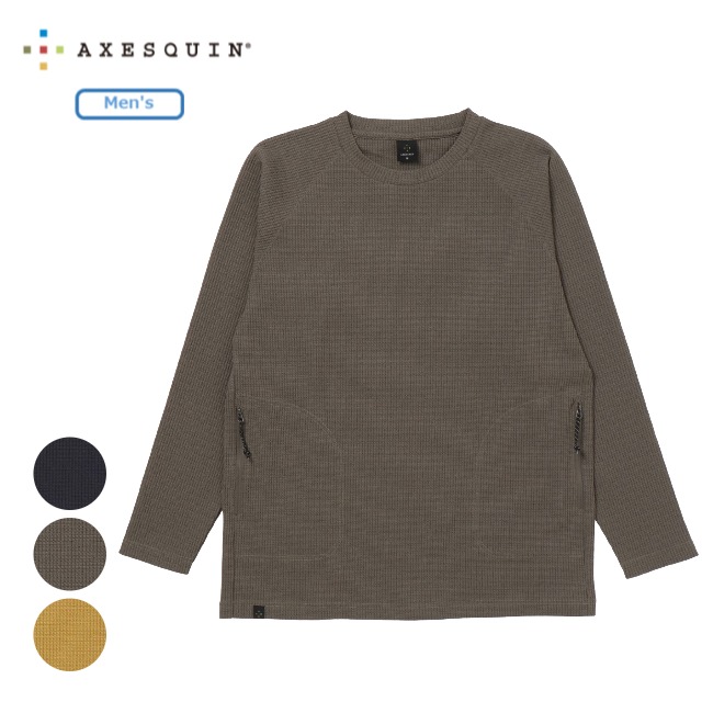 アクシーズクイン AXESQUIN ワッフル ロングスリーブ ティー メンズ Waffle LS Tee Ms