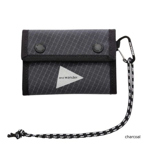 新品 未使用 アンドワンダー リフレクティブ リップ ウォレット ブラック reflective rip wallet | and wander（アンドワンダー