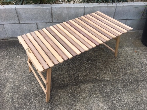 CAMP MANIA PRODUCTS  キャンプマニアプロダクツ INOUTDOOR LIVING TABLE(M) walnut mix