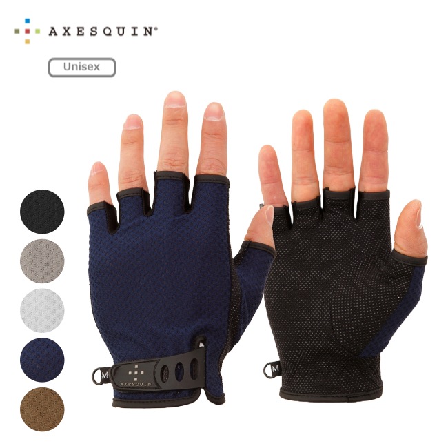 アクシーズクイン AXESQUIN ベンチレーションフィンガーカットグローブ ユニセックス Ventilation Finger Cut Glove