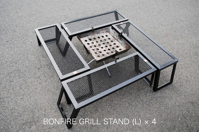 2個セット価格　CAMP MANIA PRODUCTS / LO GRILL STAND (M) CAMP MANIA PRODUCTS / BONFIRE GRILL STAND (M) | CAMP MANIA PRODUCTS