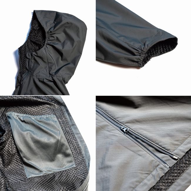 STATIC ADRIFT HOODY FULL SHELL XL ダークグレー static-adrift-hoody-with-shell