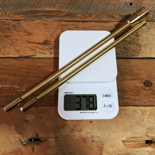 【野良道具製作所】 ALL真鍮製火吹き棒 「野良ブラスター」 2本継60cm ゴ 真鍮製ファイアブラスター「野良ブラスター」分割式火吹き棒