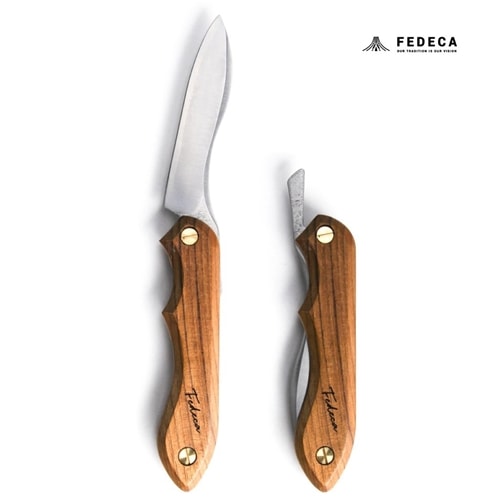 フェデカ　折畳式　料理用ナイフ　ビルマチーク　新品未使用 33aca6_b1b45144cef54d889f03fde