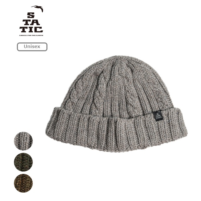 スタティック STATIC リウール ニットキャップ RE WOOL KNIT CAP