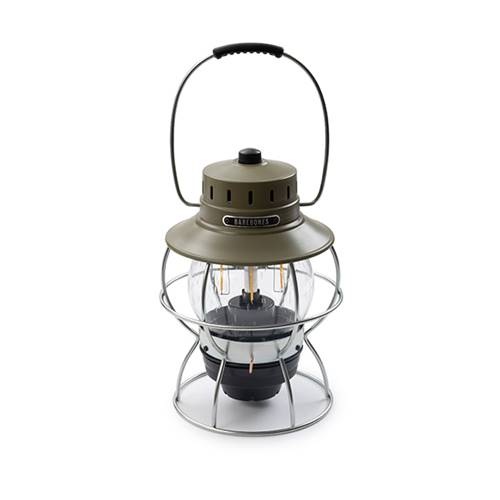 186000 現状品 Barebones Living ベアボーンズリビング アウトドア精密機器 ＃LIV‐218  オリーブ ランタン [A1000025333618A] ベアボーンズリビング Barebones Living レイルロードランタンLED