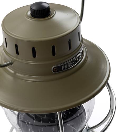 186000 現状品 Barebones Living ベアボーンズリビング アウトドア精密機器 ＃LIV‐218  オリーブ ランタン [A1000025333618A] ベアボーンズリビング Barebones Living レイルロードランタンLED