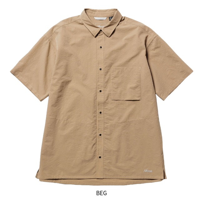 ナンガ NANGA エアクロスコンフィーS/Sシャツ ユニセックス AIR CLOTH COMFY S/S SHIRT