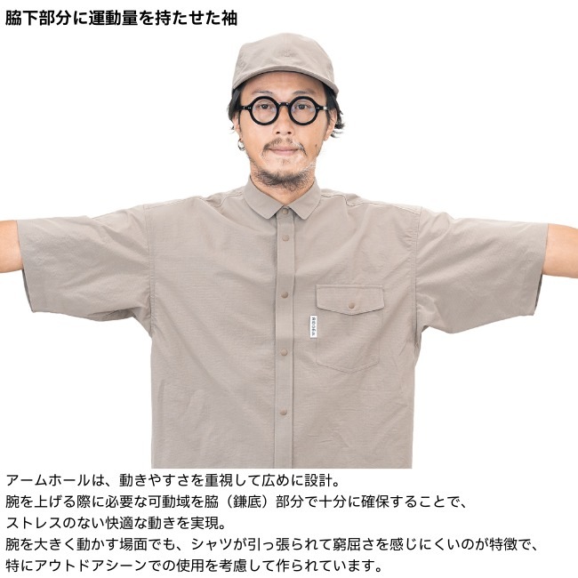 リッジマウンテンギア RIDGE MOUNTAIN GEAR ベーシックショートスリーブシャツ メンズ Basic Short Sleeve Shirt Ms