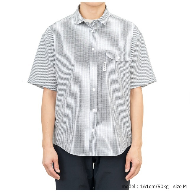 リッジマウンテンギア RIDGE MOUNTAIN GEAR ベーシックショートスリーブシャツ ストライプ ウィメンズ Basic Short Sleeve Shirt 