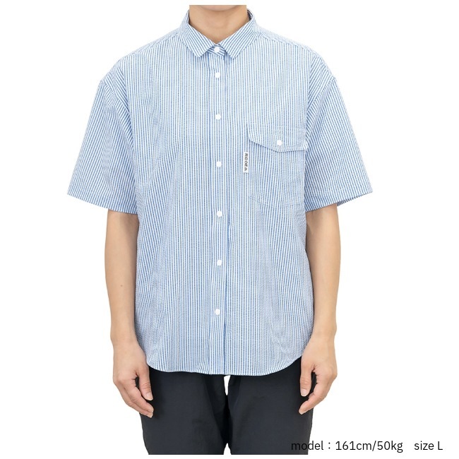 リッジマウンテンギア RIDGE MOUNTAIN GEAR ベーシックショートスリーブシャツ ストライプ ウィメンズ Basic Short Sleeve Shirt 
