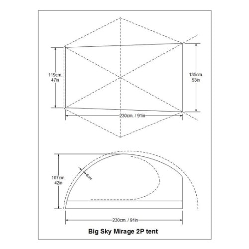 ビッグスカイインターナショナル Big Sky International ミラージュ2P MIRAGE 2P