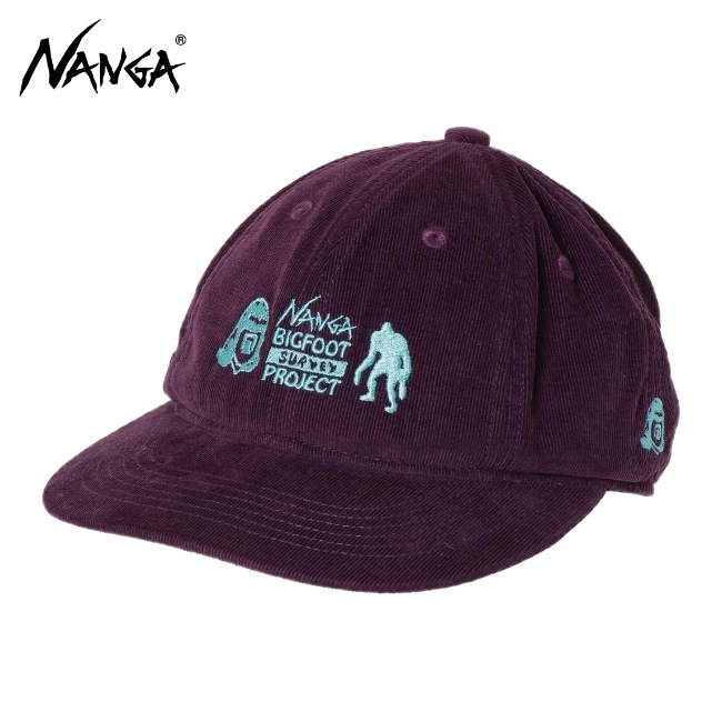 ナンガ NANGA ナンガ×タコマフジレコード ビッグフットサーベイ プロジェクトロゴ コーデュロイキャップ (ユニセックス) 