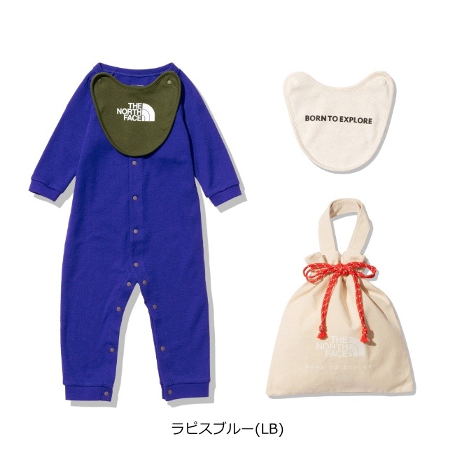 ザ・ノース・フェイス THE NORTH FACE ロングスリーブロンパース&2Pビブ(ベビー) B L/S Rompers & 2P Bib
