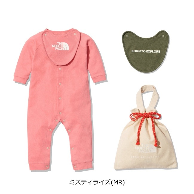 ザ・ノース・フェイス THE NORTH FACE ロングスリーブロンパース&2Pビブ(ベビー) B L/S Rompers & 2P Bib