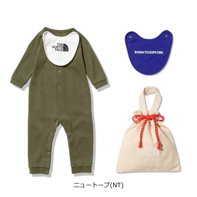ザ・ノース・フェイス THE NORTH FACE ロングスリーブロンパース&2Pビブ(ベビー) B L/S Rompers & 2P Bib