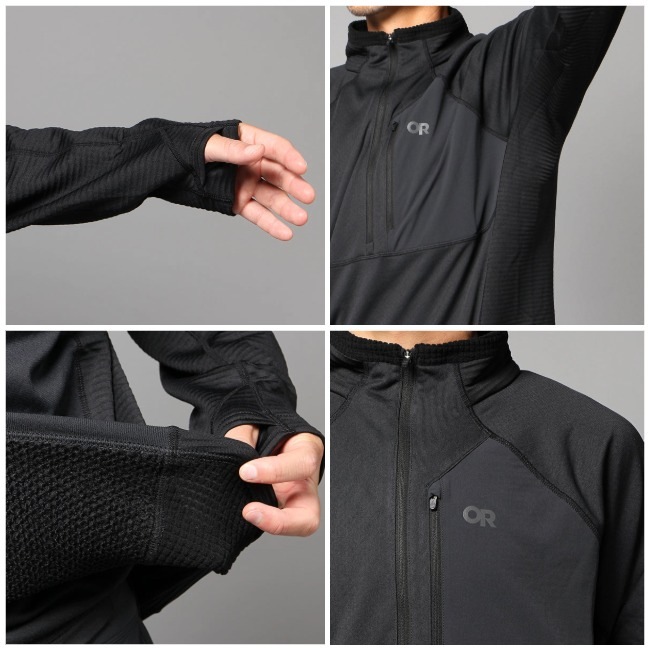 アウトドアリサーチ OUTDOOR RESEARTH デビエイターフリースハーフジップ メンズ