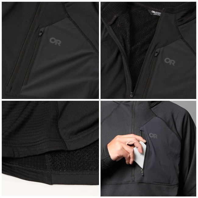 アウトドアリサーチ OUTDOOR RESEARTH デビエイターフリースハーフジップ メンズ