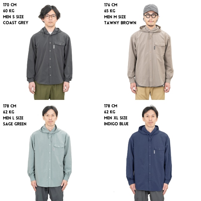 リッジマウンテンギア RIDGE MOUNTAIN GEAR Hooded Long Sleeve Shirt
