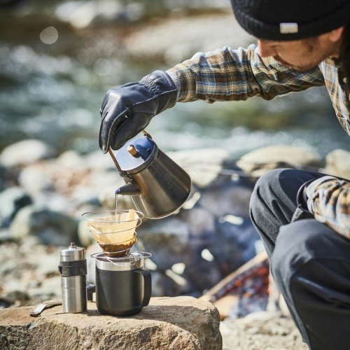 最終値下げ❗️FIRESIDE TRIP KETTLE （サテンブラック）１ℓ 1.0Lトリップケトル（サテンブラック） | ファイヤーサイド - 薪