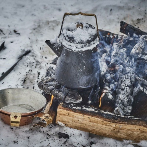 最終値下げ❗️FIRESIDE TRIP KETTLE （サテンブラック）１ℓ 1.0Lトリップケトル（サテンブラック） | ファイヤーサイド - 薪