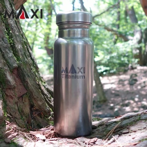 Maxi マキシチタンボトル 800ml Titanium Water Bottle | GLAGH