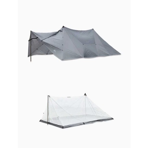 アンドワンダー and wander HERON 2POLE TENT SHELTER SET