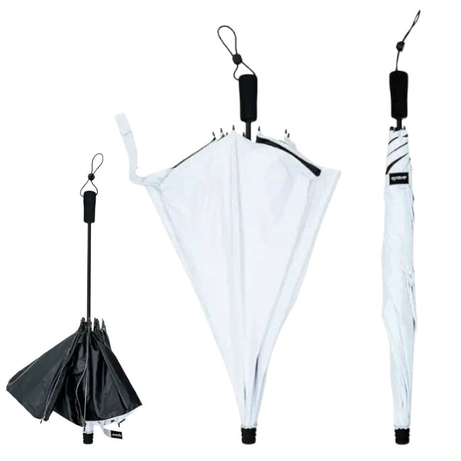アラタ arata 登山用折りたたみ晴雨兼用傘 AU-08 White