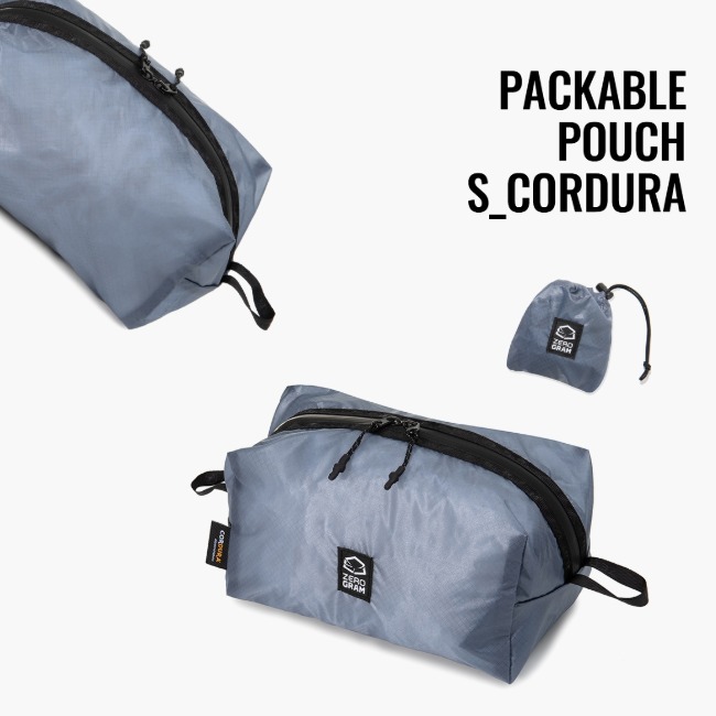 ゼログラム ZEROGRAM コーデュラナイロン CORDURA nylon パッカブルポーチSサイズ(2.2L) PACKABLE POUCH S CORDURA