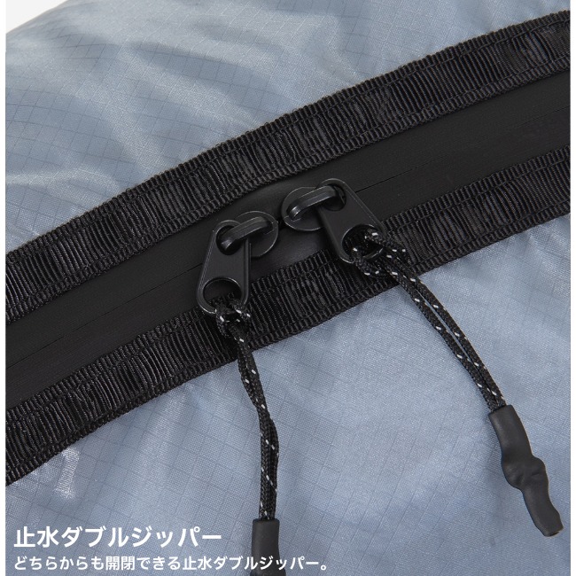 ゼログラム ZEROGRAM コーデュラナイロン CORDURA nylon パッカブルポーチSサイズ(2.2L) PACKABLE POUCH S CORDURA