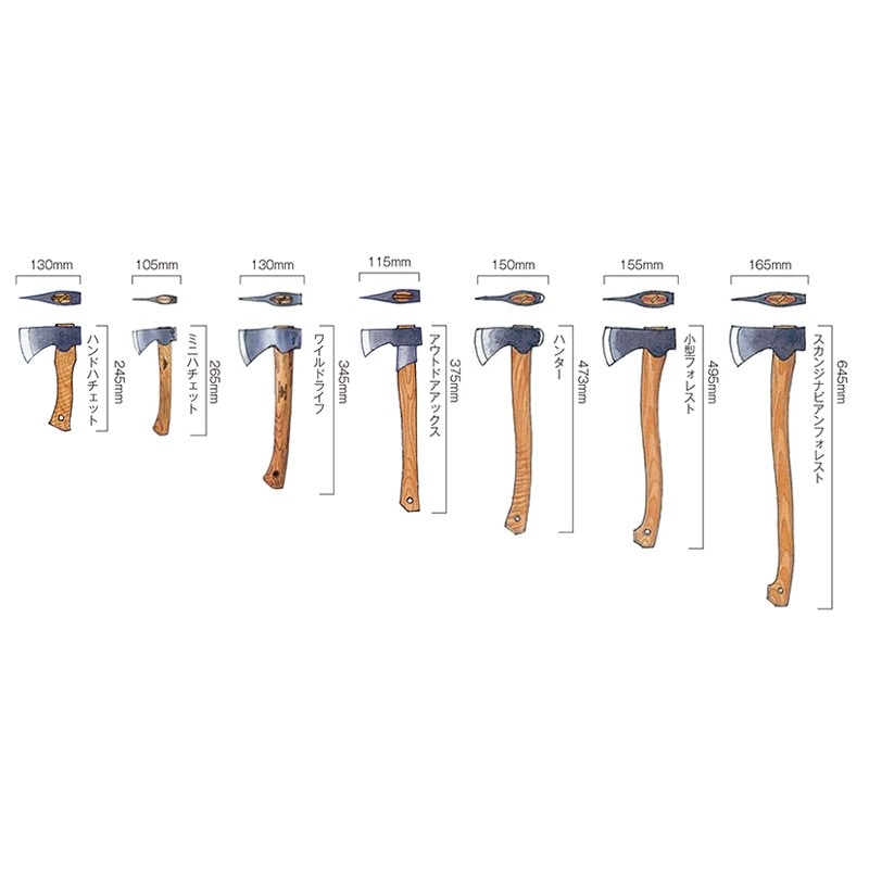 AXE - GRANSFORS BRUK グレンスフォシュ・ブルーク Wildlife Ha Gransfors Bruks Wildlife Hatchet - TreelineUSA