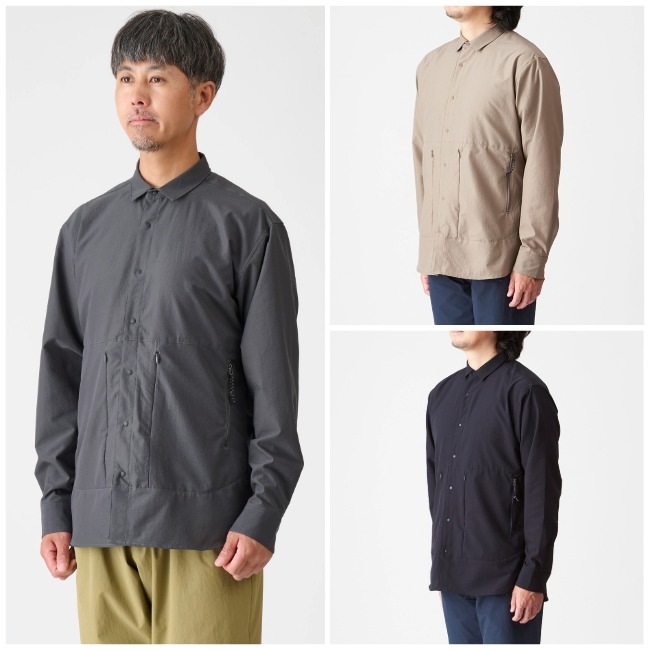 アクシーズクイン AXESQUIN ロングスリーブ ベンチレーションシャツ
