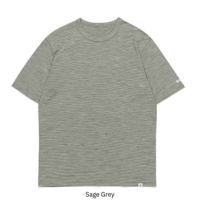 リッジマウンテンギア RIDGE MOUNTAIN GEAR メリノベーシックショートスリーブティー マイクロボーダー メンズ Merino Basic Short Sleeve Tee
