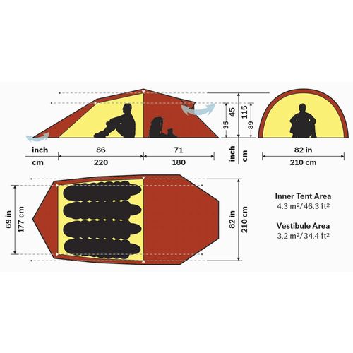 ヒルバーグ HILLEBERG ナロ4GT レッド NALLO 4GT Red | GLAGH グラフ