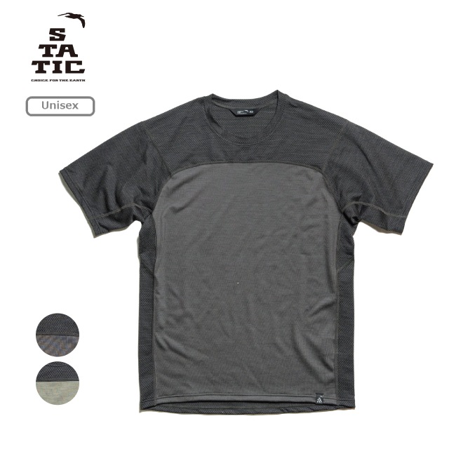 スタティック STATIC コードウール ショートスリーブ シャツ ユニセックス CHORD WOOL S/S SHIRTS