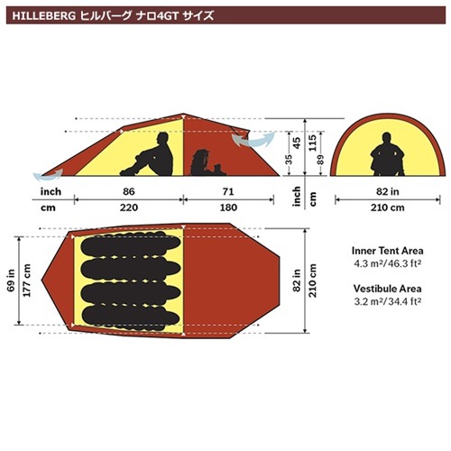 HILLBARG ヒルバーグ ナロ4GT グリーン HILLEBERG ヒルバーグ ナロ4GT｜SUNDAY MOUNTAIN｜サンデー