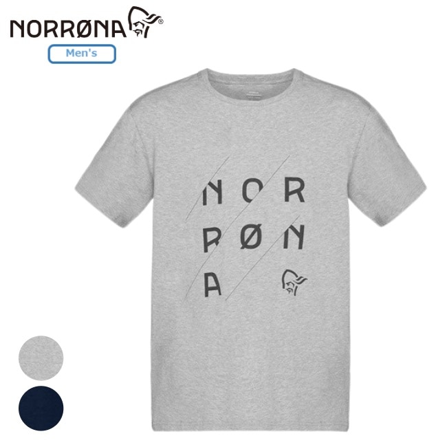 NORRONA 半袖Tシャツ L ノローナ NORRONA トゥエンティナイン スラント ティーシャツ メンズ