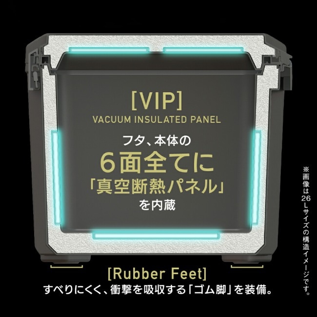 コアフラックス COREFLUX クーラーボックス VIP 26L スレートグレー