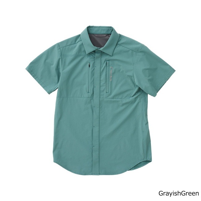 S⭐︎ティートンブロス⭐︎Farallon Shirt メンズ試着のみ⭐︎グリーン系 ティートンブロス Teton Bros. ランシャツ ユニセックス Run Shirt