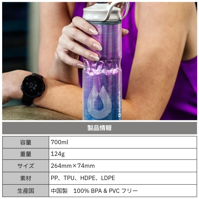 ハイドラパック Hydrapak ポーラー スポーツ パルス 700ml