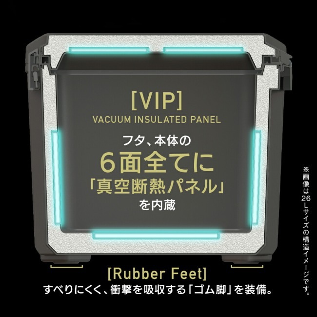 コアフラックス COREFLUX クーラーボックス VIP 34L スレートグレー