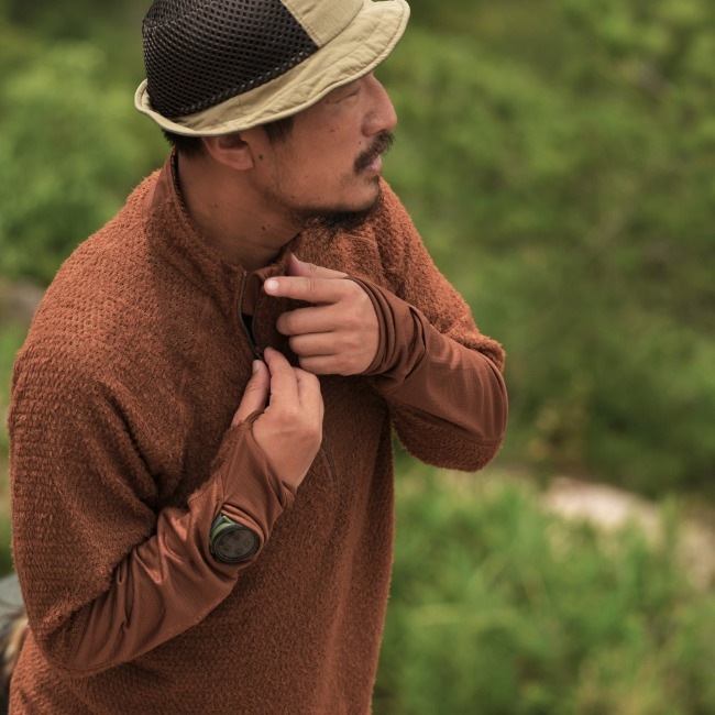 マイルストーン milestone クラウドハーフジップ Cloud Half-Zip MST-025