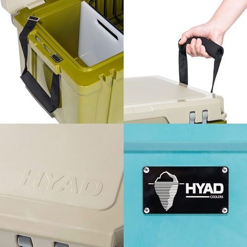 HYAD ヒャド クーラーボックス 最高 27R カラー：インク ＋ ロゴス保冷剤 きもだめしに HYAD クーラーボックス 27R