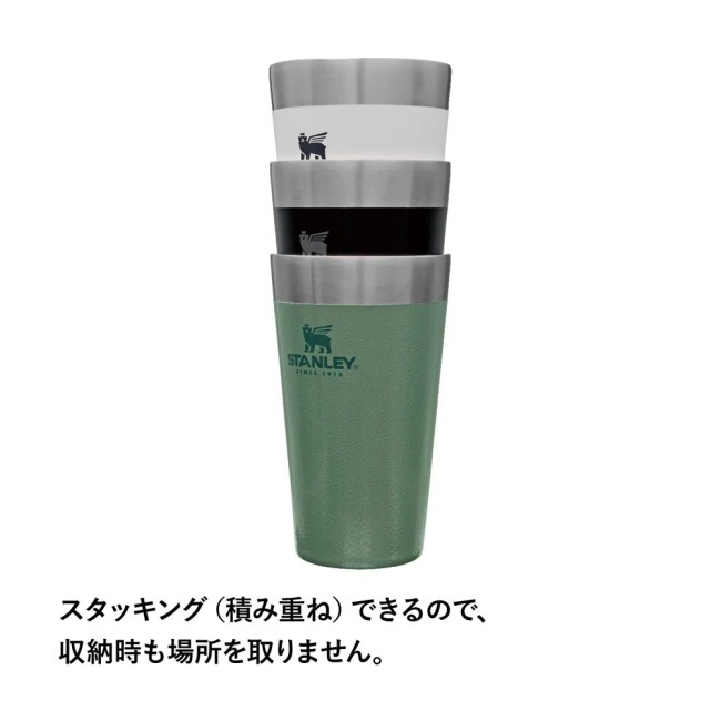 [新品] NANGA×STANLEY スタッキング真空パイント/グリーン 新品] NANGA×STANLEY スタッキング真空パイント/グリーン