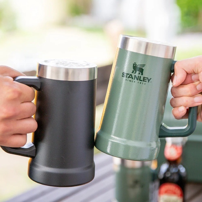 スタンレー STANLEY 真空ジョッキ 0.7Lハンマートーンレイクブルー
